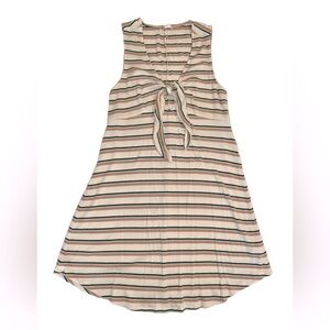 O’Neill Striped Skater A-Line Dress with Cutout Women’s Size Large